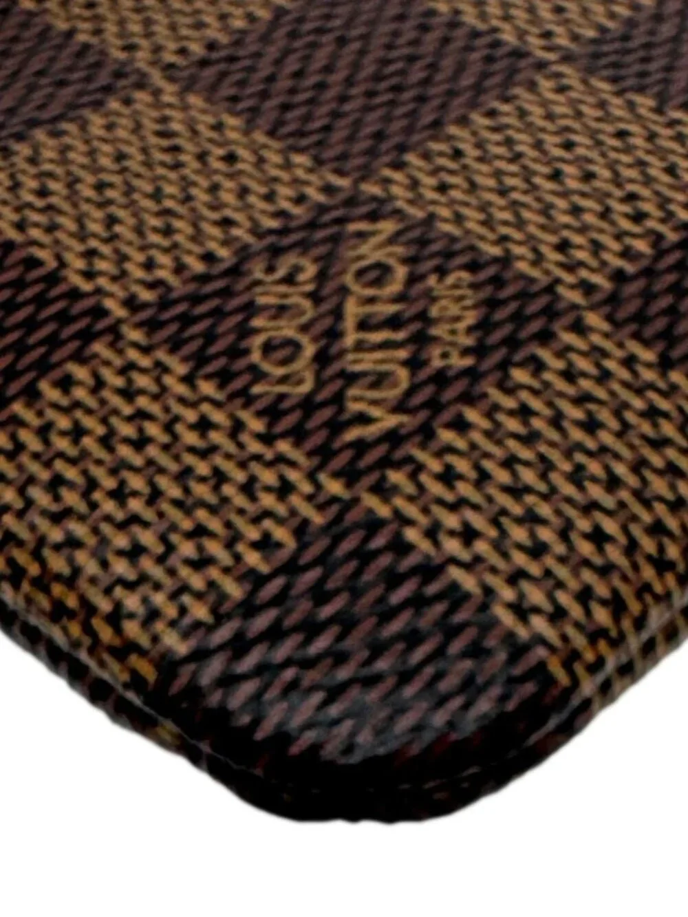 Louis Vuitton  Key Cles Damier Ebene Pouch Brown
